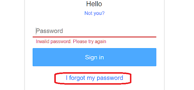 yahoo forgot password