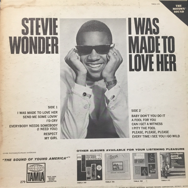 "I Was Made to Love Her" by Stevie Wonder album