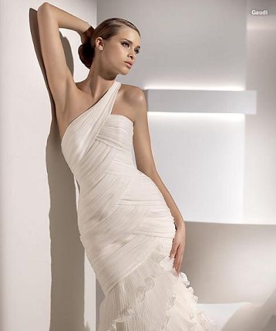 One Shoulder Wedding Dresses 2012