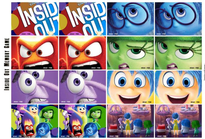 Inside Out O Del Reves Juego De Memoria Para Imprimir Gratis Oh My Manualidades