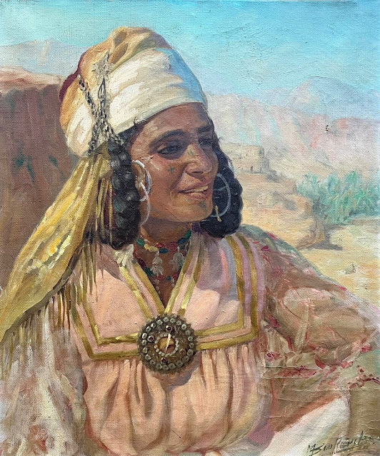 Femme Berbère (Amazigh). 1947 par Miloud Boukerche