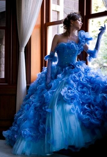 Blue Wedding Dress