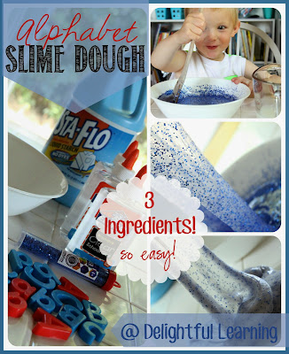 Alphabet Slime Dough ~ a slimy way to play with your ABCs!