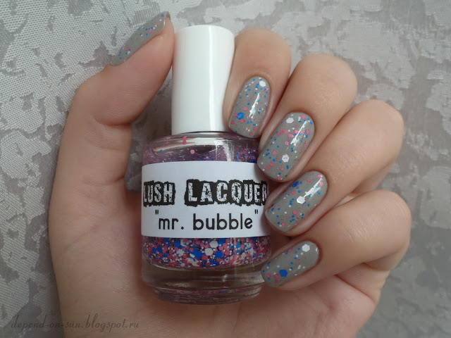 Lush lacquer Mr. Bubble & Zoya Dove