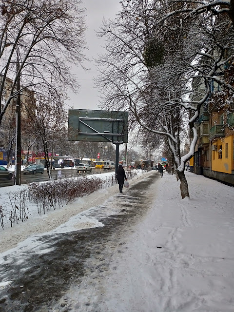 Фото Віталія Бабенка: грудневий сніг. Київ