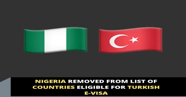 Turkey removes Nigeria from list of countries eligible for Turkish e-visa