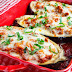 the baked eggplant parmesan boats with sausage yummy