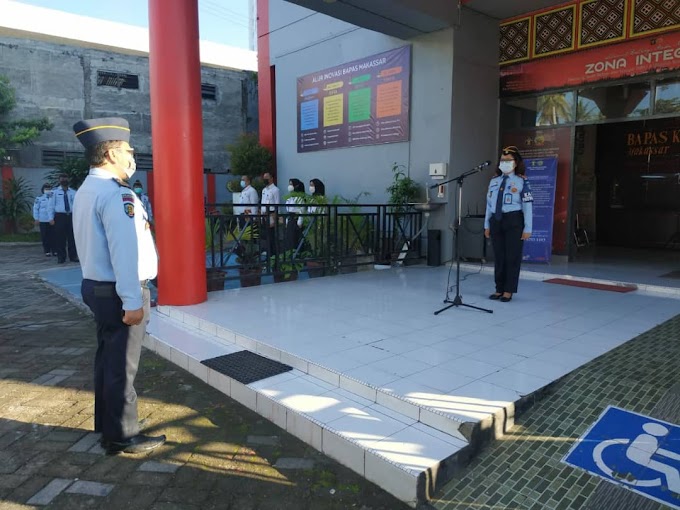ARAHAN APEL PAGI, KABAPAS MAKASSAR SIAP AJAK KERJASAMA KECAMATAN SE-KOTA MAKASSAR