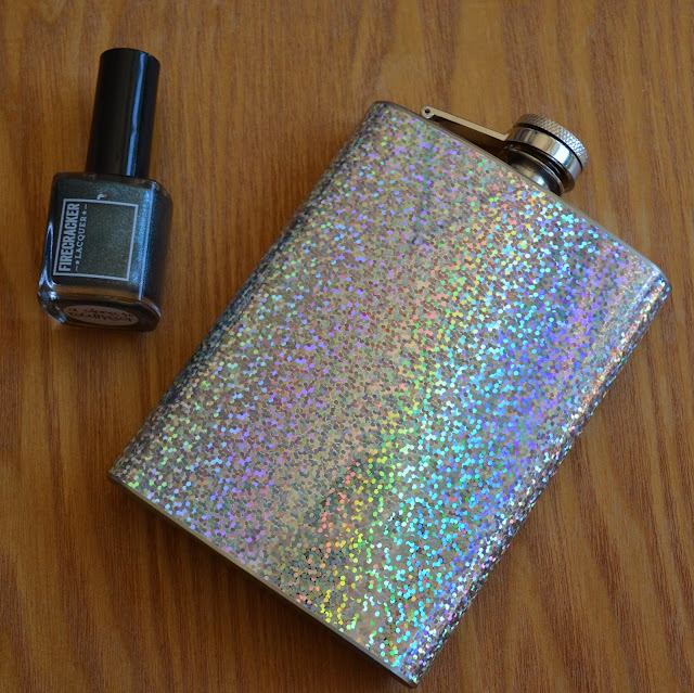 Firecracker Lacquer holographic flask