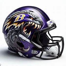 Baltimore Ravens Mythological Beasts Concept Helmet