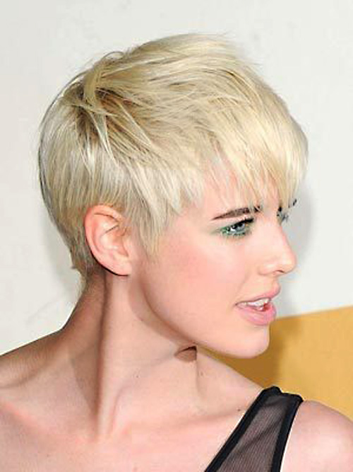 cute short hairstyles blonde