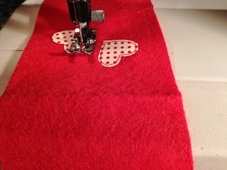Paper hearts sewing Valentine´s Day Craftrebella
