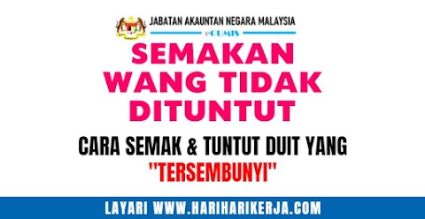 semakan wang yang tidak dituntut online