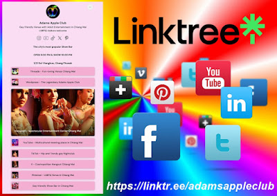 LINKTR.EE profile Adams Apple Club Chiang Mai