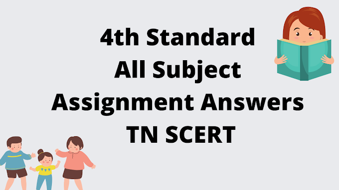 4th Standard All Subject Assignment Answers TNSCERT