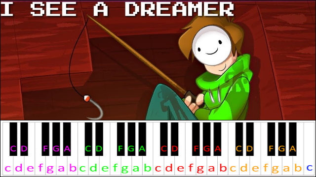 I See a Dreamer by CG5 Piano / Keyboard Easy Letter Notes for Beginners