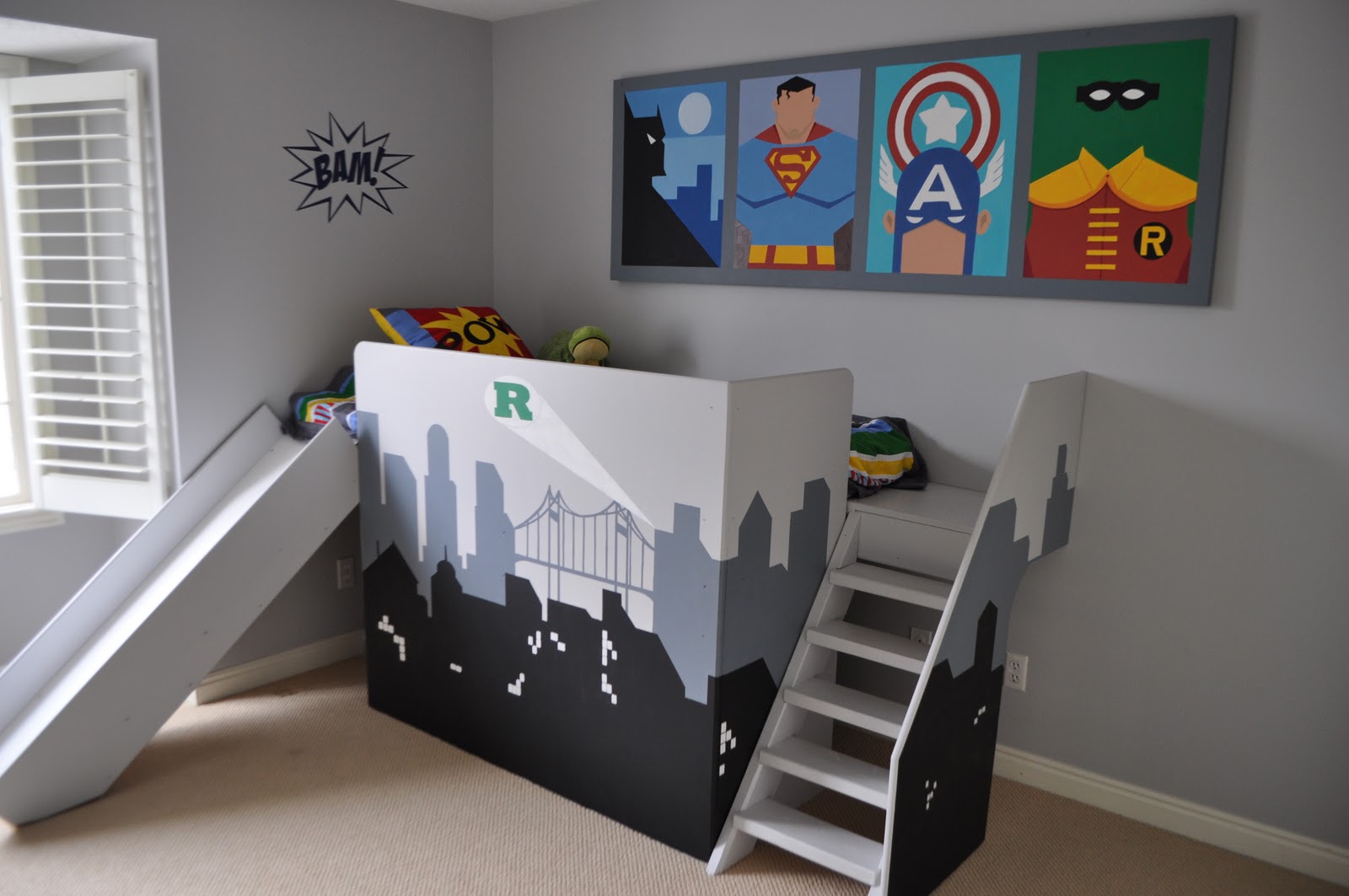  Remodelaholic Amazing Superhero Boys Room 