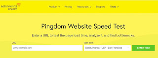 pingdom’s website speed test