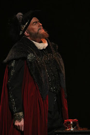 IN REVIEW: bass-baritone DAN BOYE as Guglielmo Cecil in Piedmont Opera's October 2019 production of Gaetano Donizetti's MARIA STUARDA [Photograph © by André Peele & Piedmont Opera]