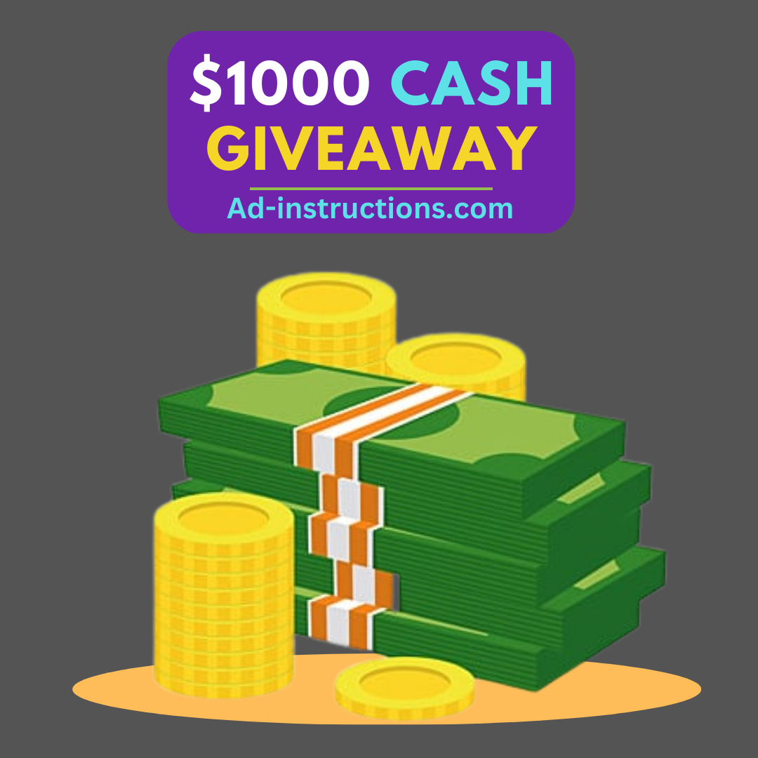 Free $1000 Giveaway - No hUMAN Verification or Anything (100% Legit!!)