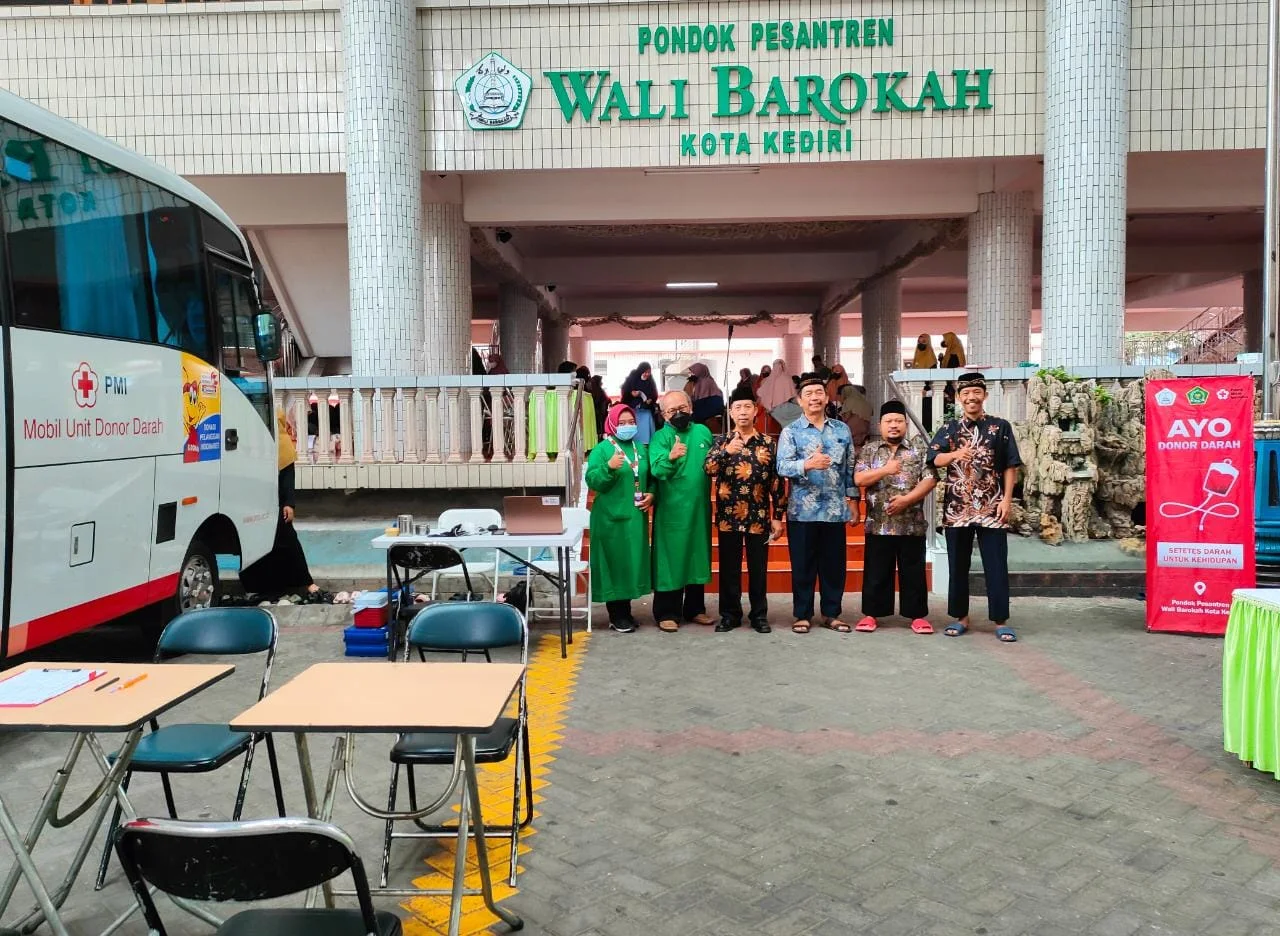 LDII Kediri Ikutkan 3 Ponpes Bakti Sosial Donor Darah Bersama Kemenag dan PMI