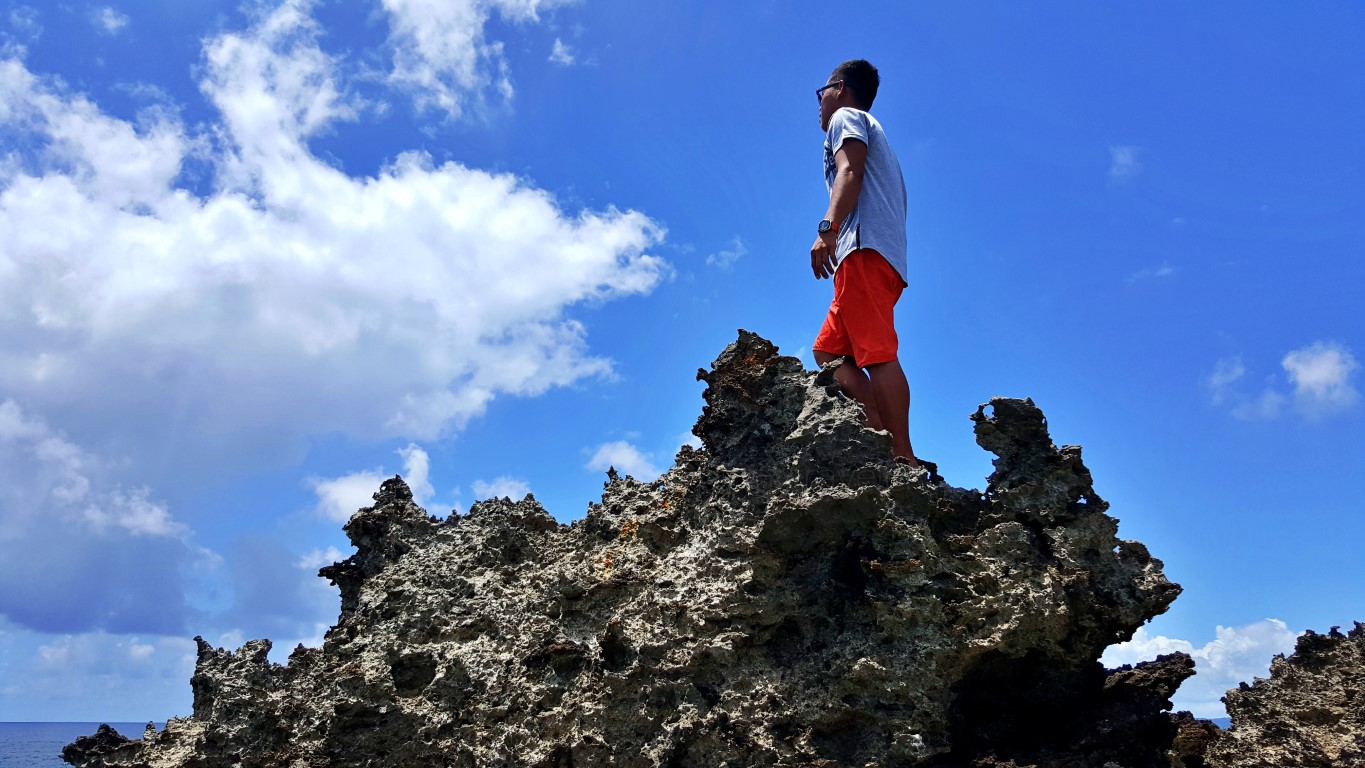 wonderful photo opportunities at the craggy cliffs of Canhugas Nature Park in Hernani Eastern Samar