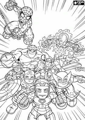 Super Hero Coloring Pages 2