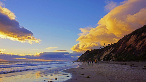 Beautiful Beach at the California Coast