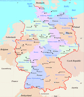 Mappa della Germania Regionale