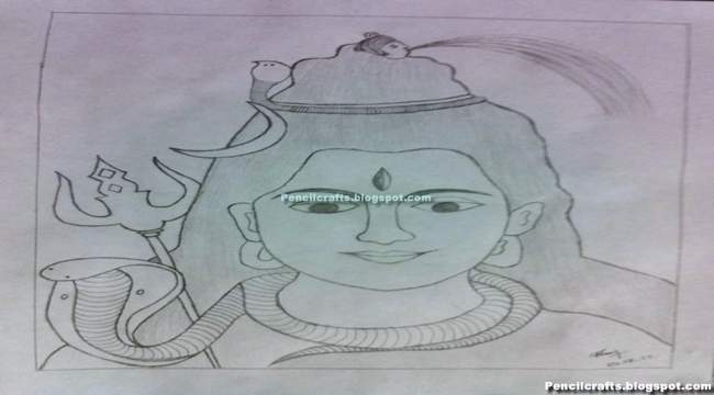 Drawing Images Of God Shiva, Drawing Of God Kali, God Kartikeya Drawing, Simple Drawing Of God Krishna,