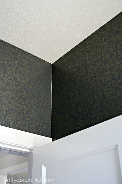 peel and stick wallpaper in corners