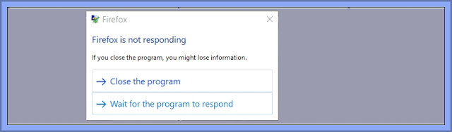 Firefox Not Responding - A Message All Too Common In Firefox