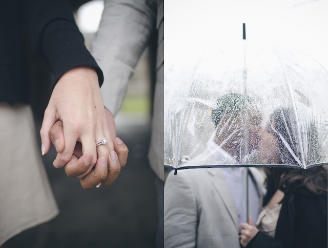 Princeton, engagement, photography, rainy