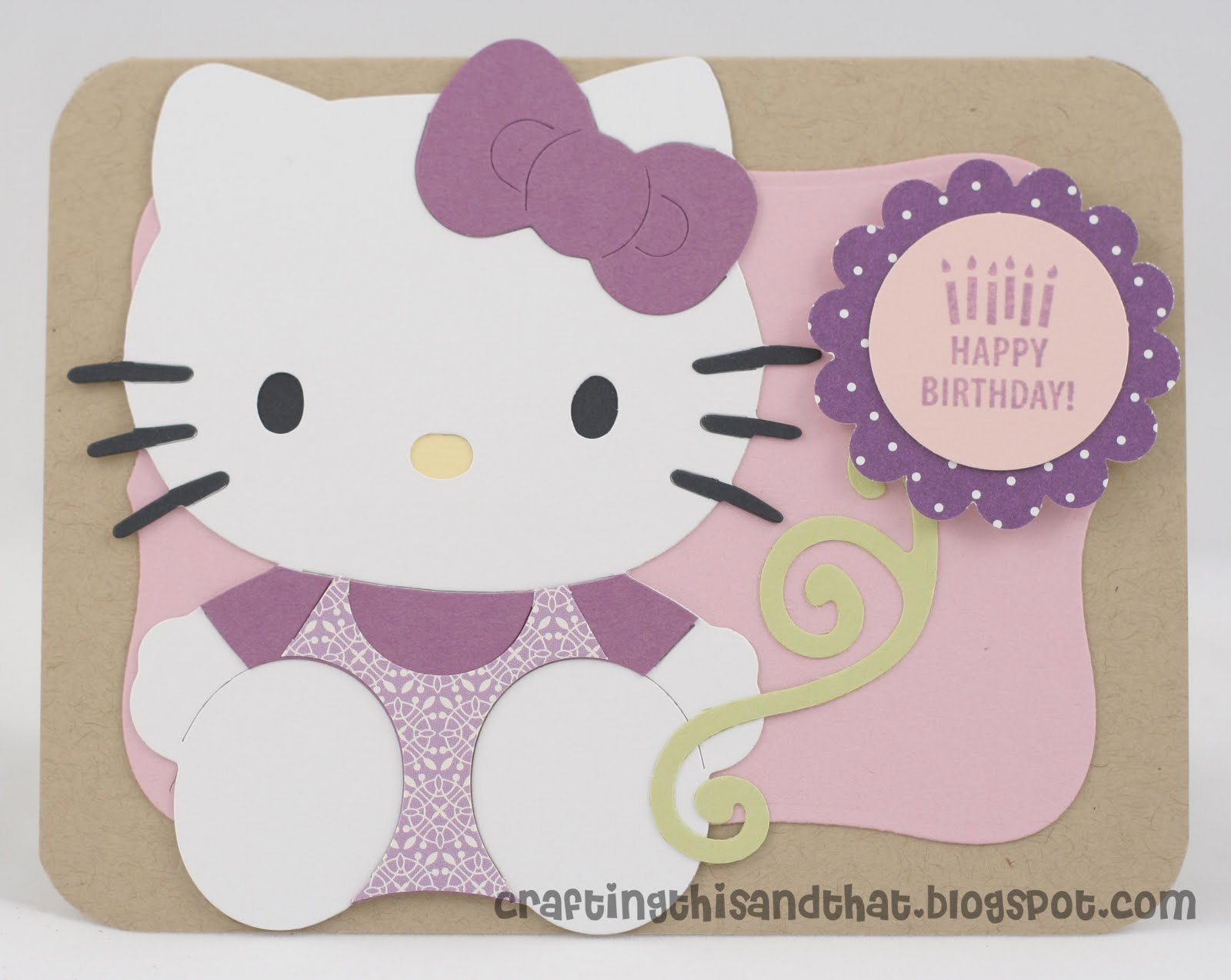 Hello Kitty birthday card