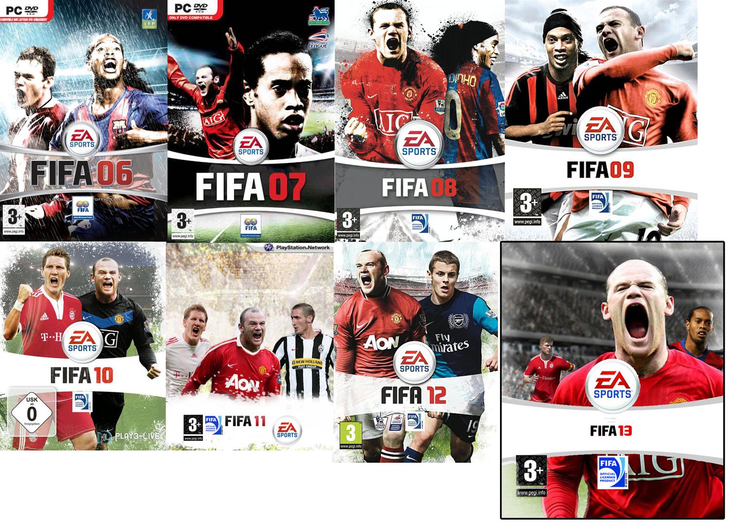 All FIFA Game Covers