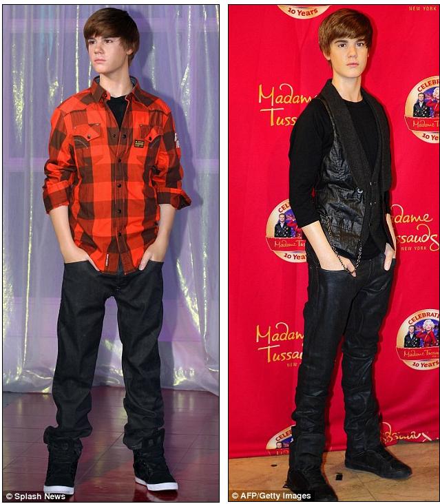 justin bieber waxwork at madame tussauds. Bieber waxworks were unveiled