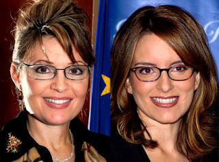Sarah Palin (L) and Tina Fey (R)