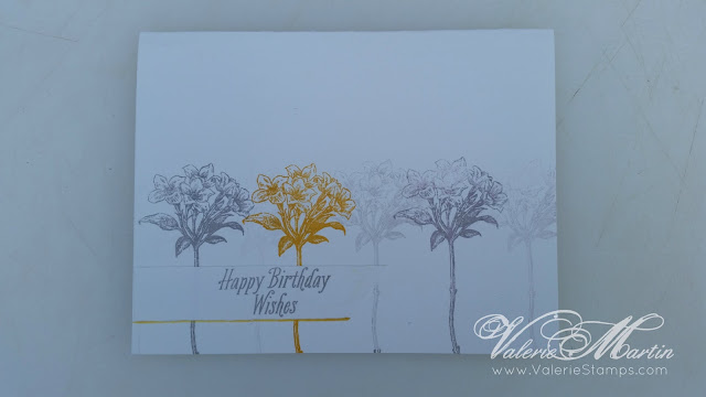 Valerie Martin Stampin Up Avante Garden Saleabration free, crushed curry yellow, grey, easy card, beautiful diy handmade