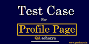 Test Cases for Profile Page |  User Profile 