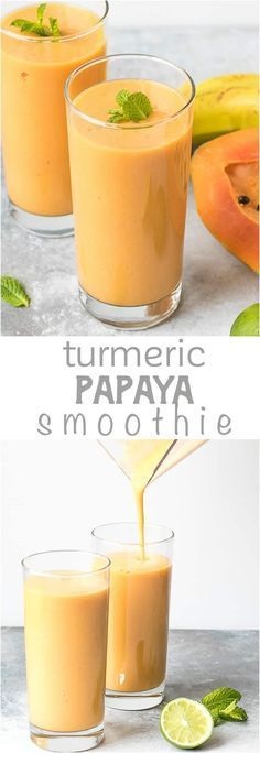 Turmeric Papaya Smoothie