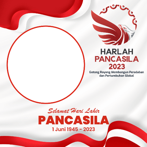 Twibbon Kartu Ucapan Selamat Hari Lahir Pancasila 1 Juni 2023