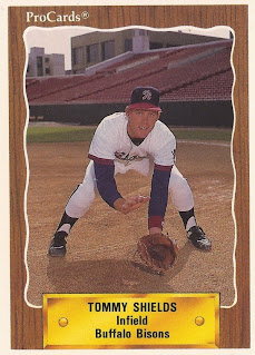 Tommy Shields 1990 Buffalo Bisons card