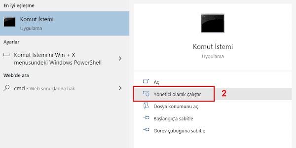 Windows 10'da Komut İstemini Kullanarak Program Kaldırma