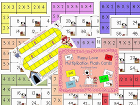 http://www.teacherspayteachers.com/Product/Puppy-Love-Multiplication-Flash-Cards-and-Board-Game-436885