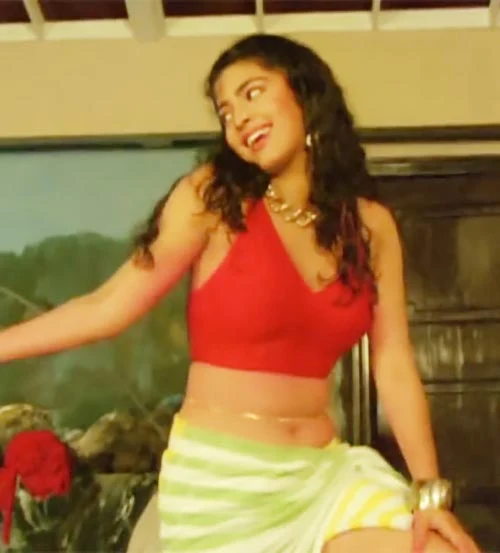 Juhi Chawla towel bollywood actress hot scene