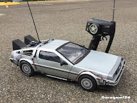 Miniatura r/c body handmade Delorean de controle remoto Back to the Future - De Volta para o Futuro