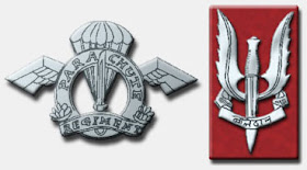 Indian Army Parachute Regiment insignia and SF badge