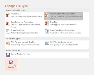 [4]: كيفية حفظ العروض التقديمية في بوربوينت powerpoint 2019