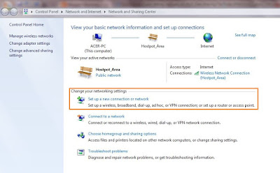 Cara Setting Jaringan AD HOC Dan Sharing File Pada WINDOWS 7