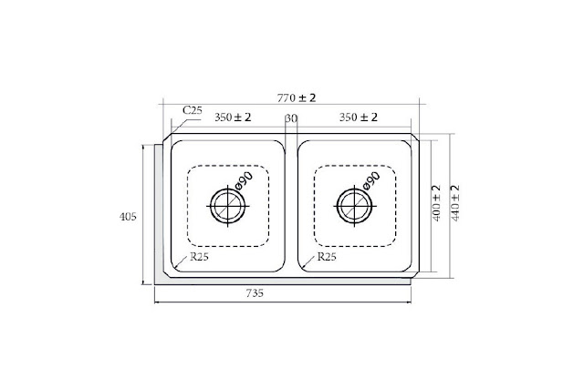 Chậu rửa bát đôi Cata CB 2